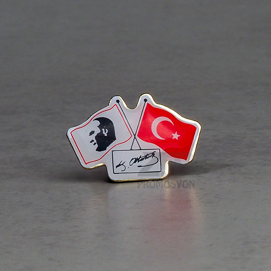 Atatürk ve Bayrak Rozet 26