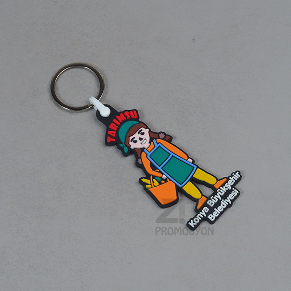 Kauçuk Silikon Anahtarlık 46