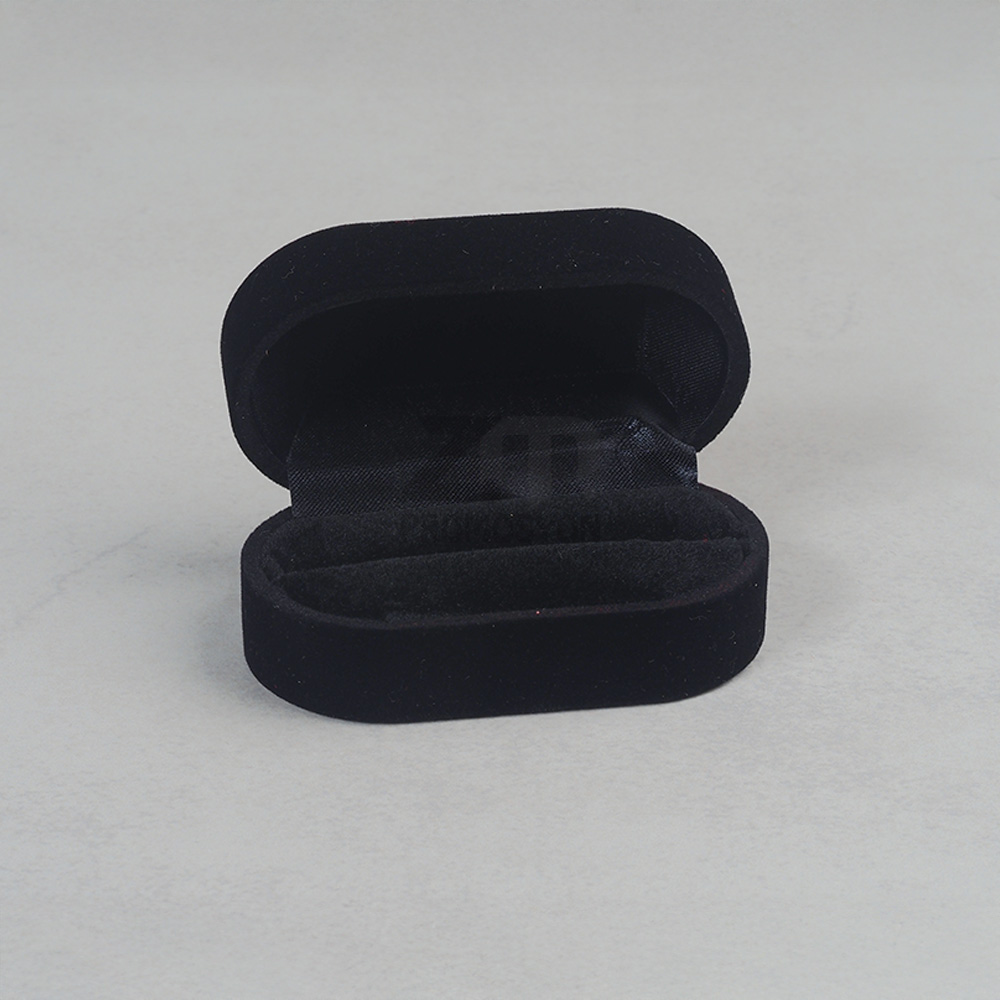 Siyah Kadife Kol Düğmesi Kutusu